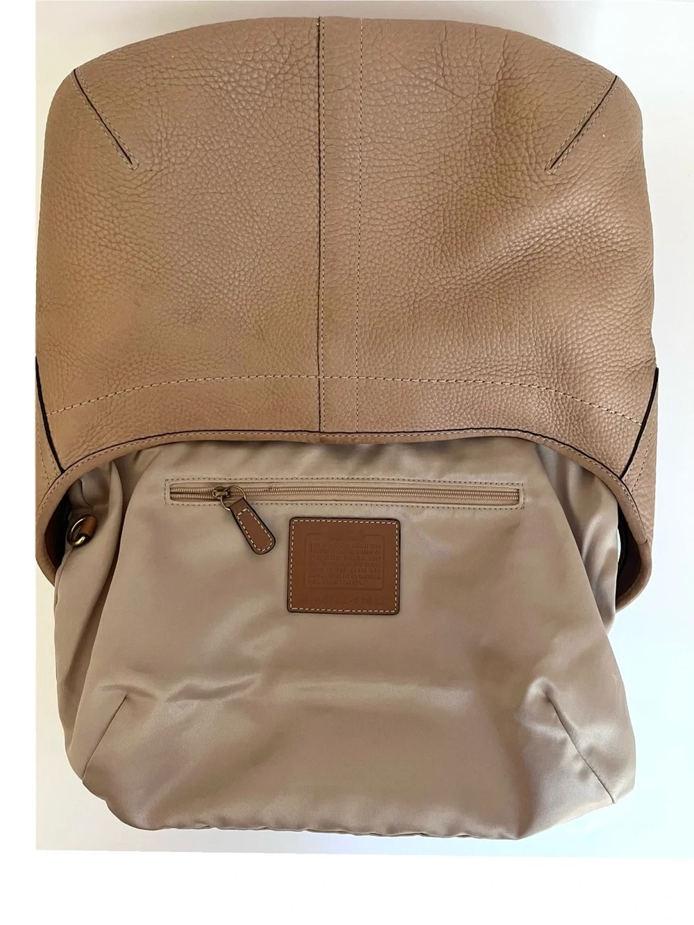 VINTAGE | Coach Ergo | Nude Tan | Pebbled Leather | Hobo Shoulder Bag